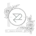 roman numeral number 27 tattoo design idea