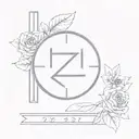 roman numeral number 27 tattoo design idea