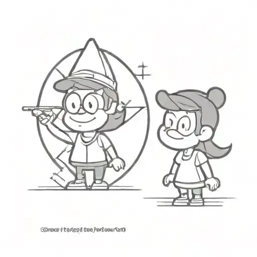 gravity falls  disney series tattoo design idea