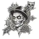 drugs money risk taker tattoo design idea