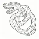 Snake neck Tattoo Naruto theme  tattoo design idea