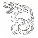 Snake neck Tattoo Naruto theme  tattoo design idea