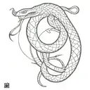 Snake neck Tattoo Naruto theme  tattoo design idea