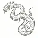 Snake neck Tattoo Naruto theme  tattoo design idea