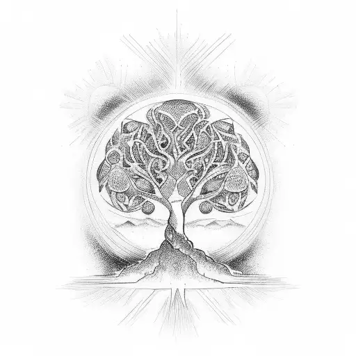 Tree of Life albanian tattoo design idea