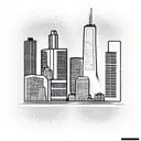 Chicago Skyline tattoo design idea