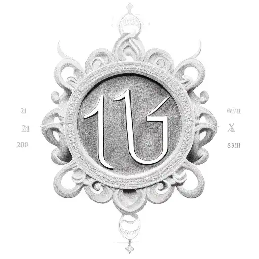 number 19 in roman numerals  tattoo design idea