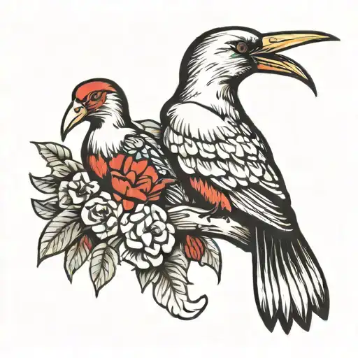 Scarlett Ibis, Cook and Condor tattoo design idea