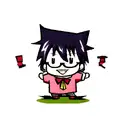 nerd chibi tattoo design idea