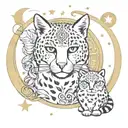 love, peace, freedom, cats, hippies, aries, greek mythology, moon, cheetah, owl tattoo design idea
