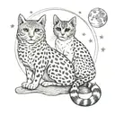 love, peace, freedom, cats, hippies, aries, greek mythology, moon, cheetah, owl tattoo design idea