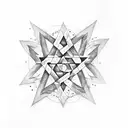 pentagram tattoo design idea