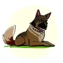 German Shepard named Germu tattoo design idea