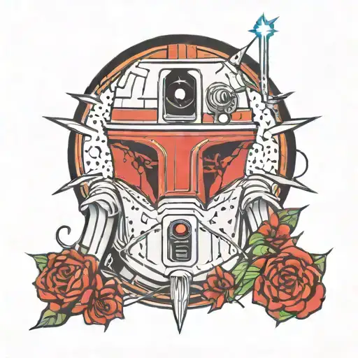 Star Wars tattoo behind the knee  tattoo design idea