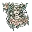 baddie tattoo design idea