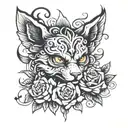 baddie tattoo design idea