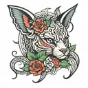 baddie tattoo design idea