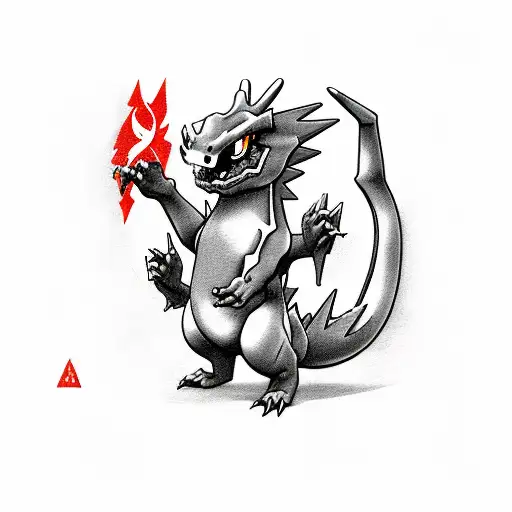 charizard development  tattoo design idea
