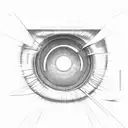 blind eye tattoo design idea