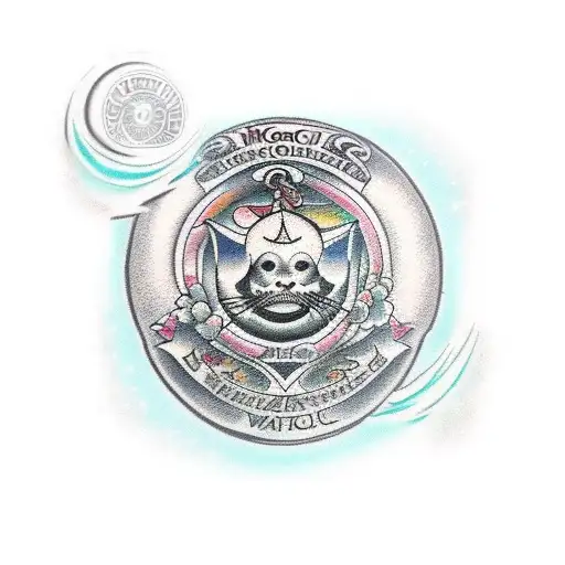 magical seal of wealth  tattoo design idea