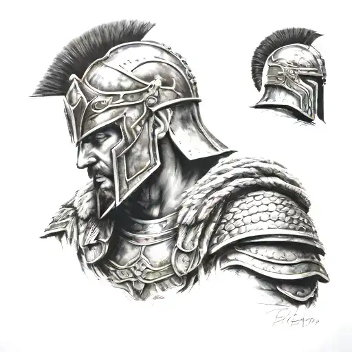 Gladiator tattoo design idea