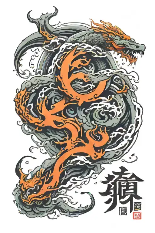 Korean calligraphy brush tattoo design idea