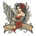 sexy words  tattoo design idea