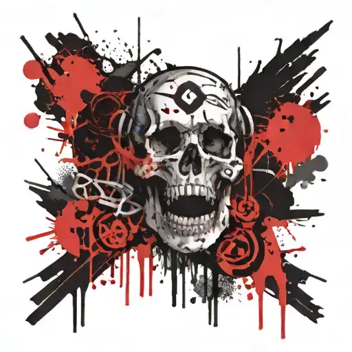 childhood trauma beaten  tattoo design idea