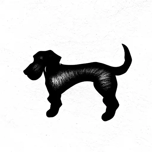 schnoodle dog tattoo design idea