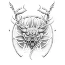 hunting tattoo design idea