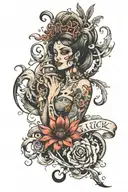 "It was never luck it was always god" tattoo design idea
