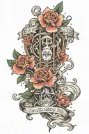 "It was never luck it was always god" tattoo design idea