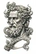 asclepius tattoo design idea