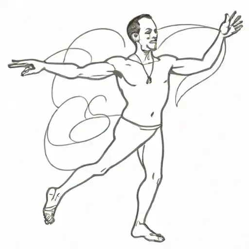dave matthews fire dancer with the nymber 41 tattoo design idea