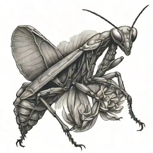PRAYING MANTIS tattoo design idea