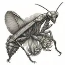 PRAYING MANTIS tattoo design idea