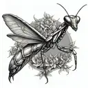 PRAYING MANTIS tattoo design idea