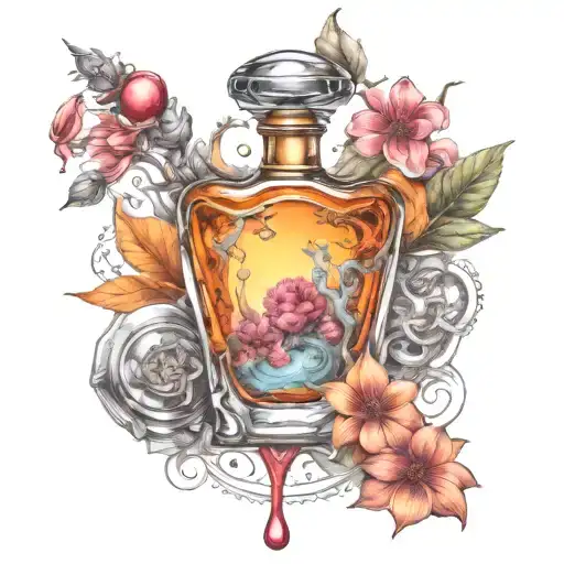 perfume laboratory  tattoo design idea