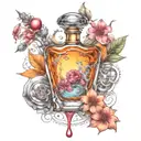perfume laboratory  tattoo design idea