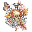 perfume laboratory  tattoo design idea