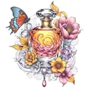 perfume laboratory  tattoo design idea