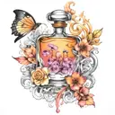 perfume laboratory  tattoo design idea