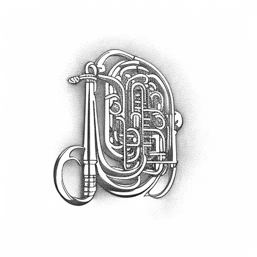 Tattoo of Trumpets Llamas