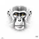 monkey tattoo design idea