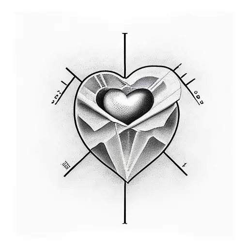 A realistic portrayal of a heart with a semicolon incorporated into the design, surrounded by words of encouragement tattoo design idea