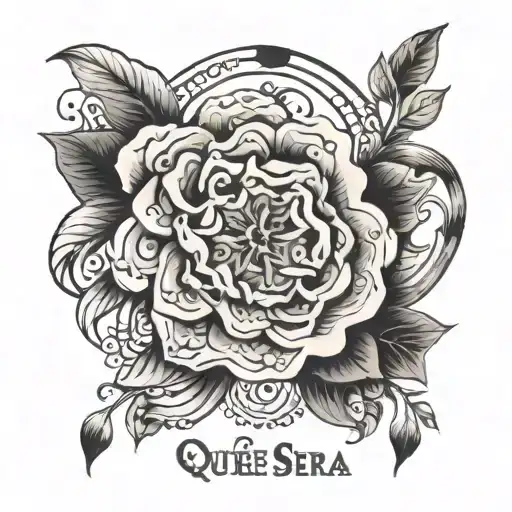 Que sera, sera. Whatever will be, will be. The future's not ours to see. Que sera, sera. tattoo design idea