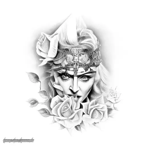 Madonna Ciccone tattoo design idea