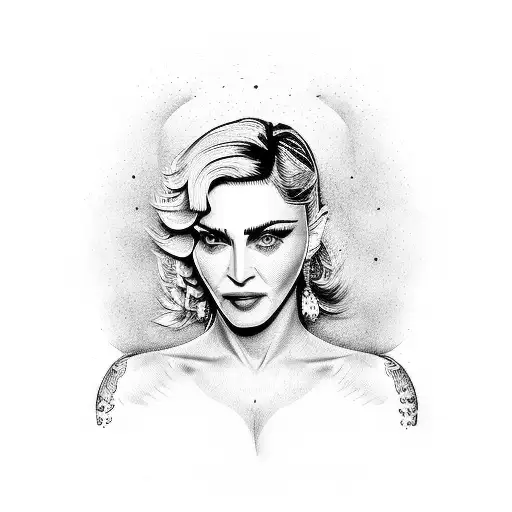 Madonna Ciccone tattoo design idea