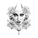 Madonna Ciccone tattoo design idea