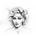 Madonna Ciccone tattoo design idea